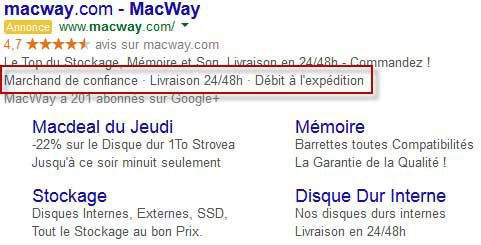 Adwords : Call out extension